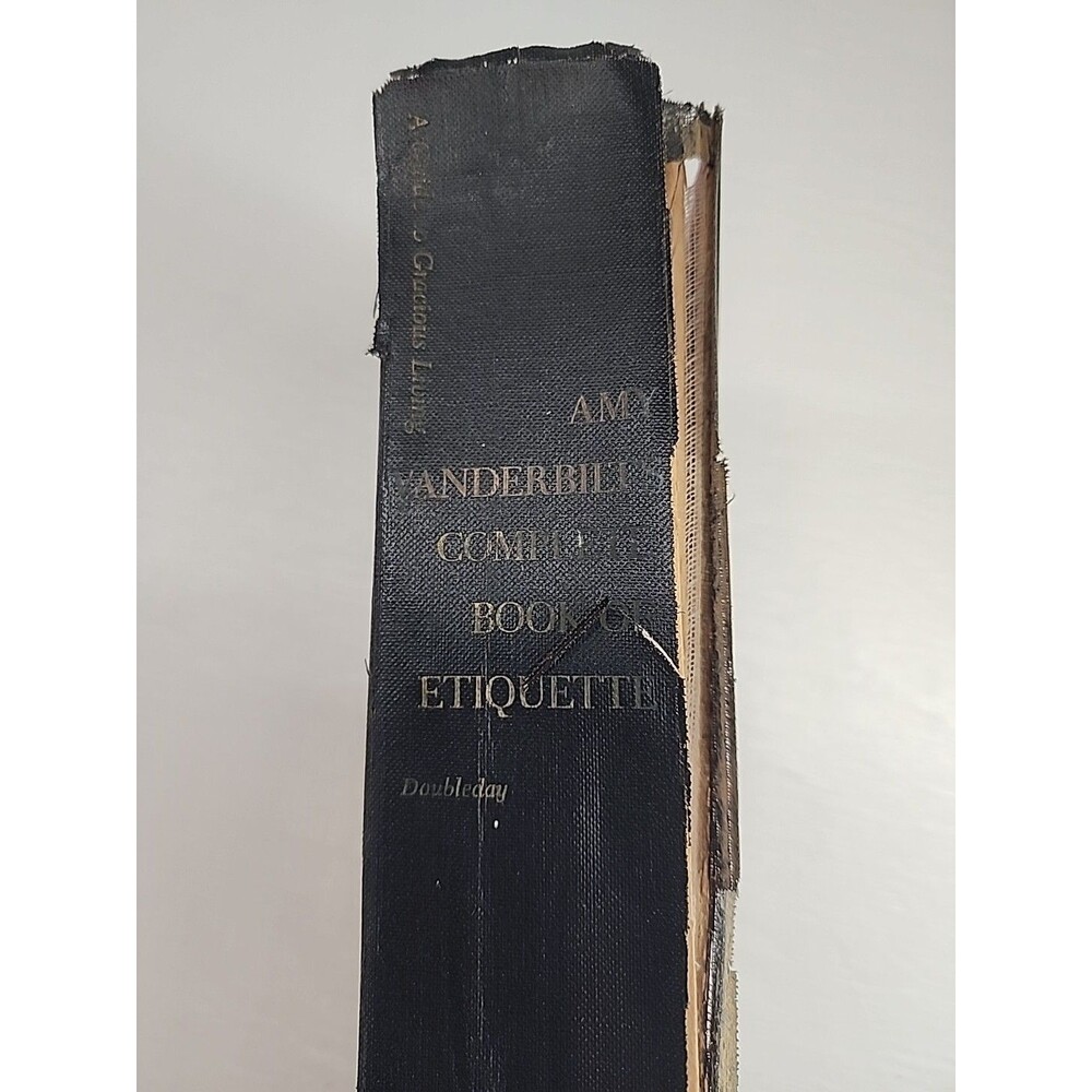 VTG 1952 Amy Vanderbilt Complete Book of‎ Etiquette Book Fair Condition